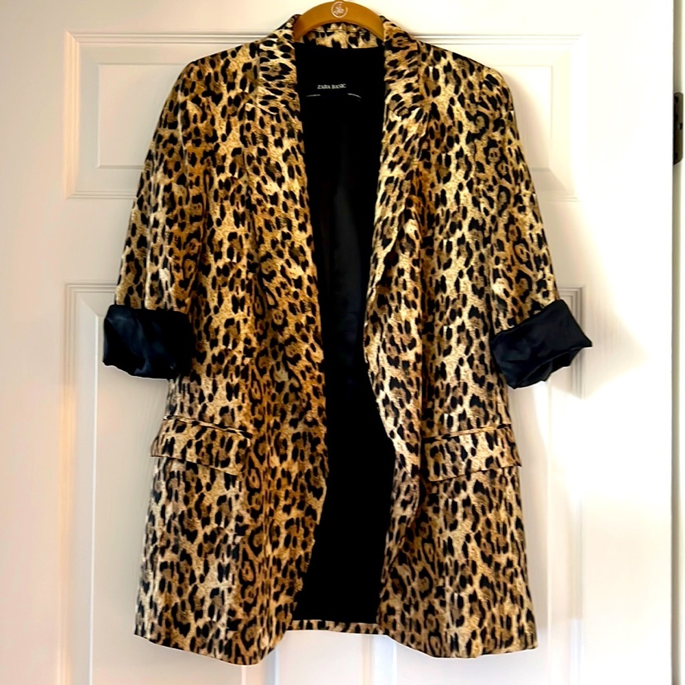ZARA silk blazer